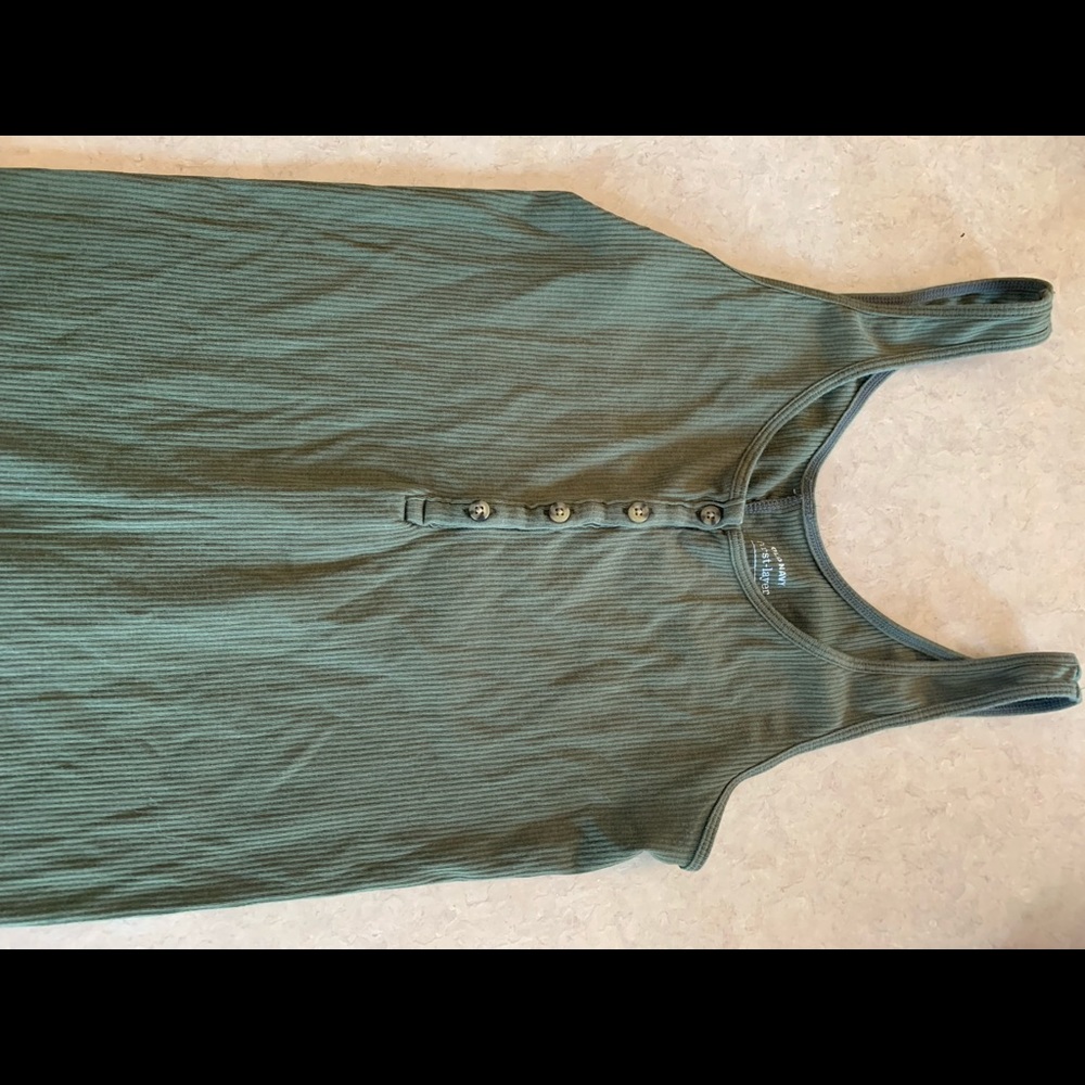 Army green tank top